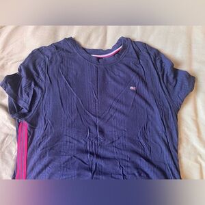 Tommy Hilfiger Navy and Red Maxi Dress